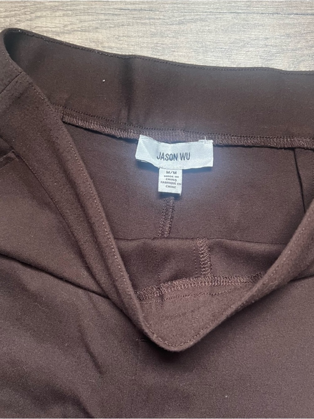Jason Wu Wide-Leg Pants in Dark Brown - Picture 3 of 4